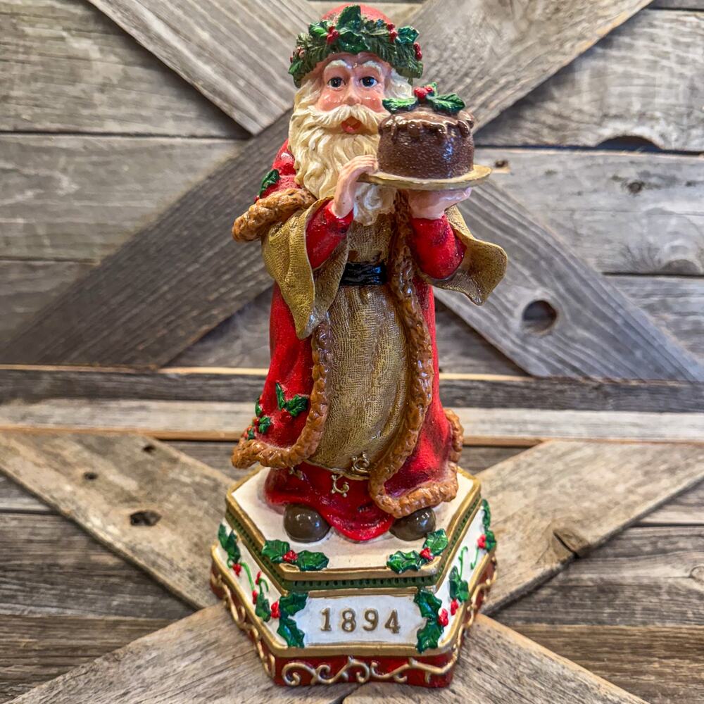 Vintage Visions of Santa 1894 Victorian Cake Figurine Home for Holidays 10" READ